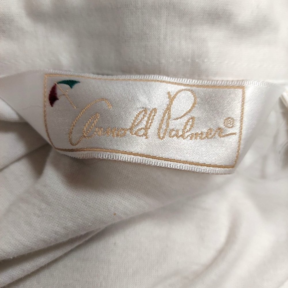Arnold Palmer Shirt Mens XL Tall White Short Sleeve Polo Golf Activewear - Picture 6 of 8